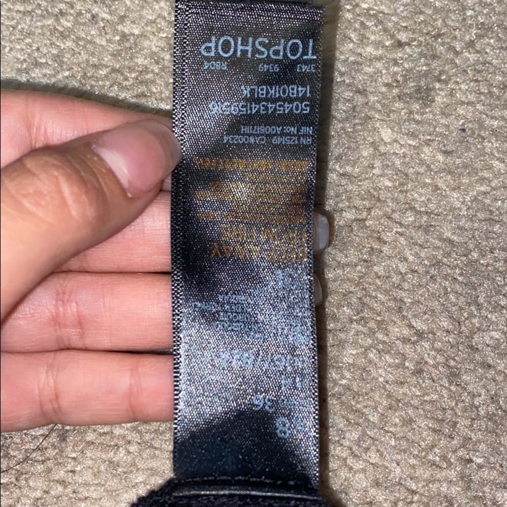 Topshop black cinched romper - Picture 4 of 6